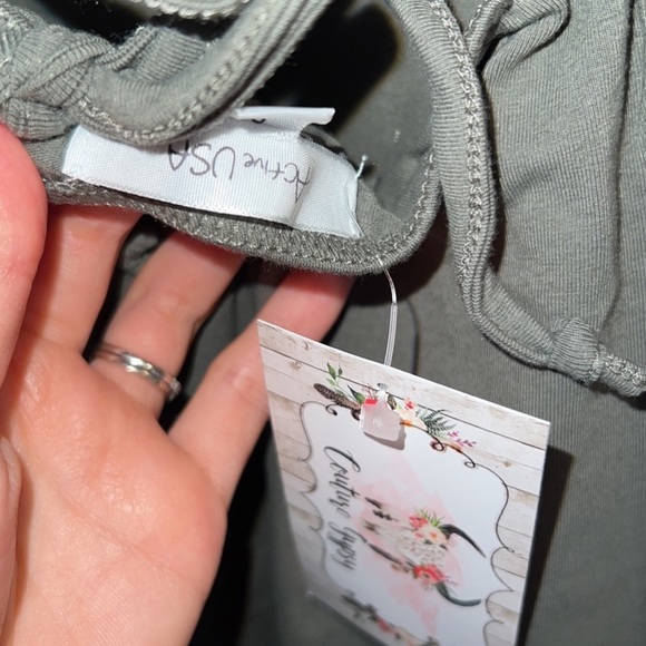 ✨NEW Olive Lace-Up back Body Con Dress - Picture 8 of 8